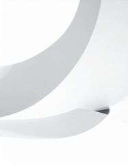 Abstract White Curves and Smooth Shapes for Modern Design Concept