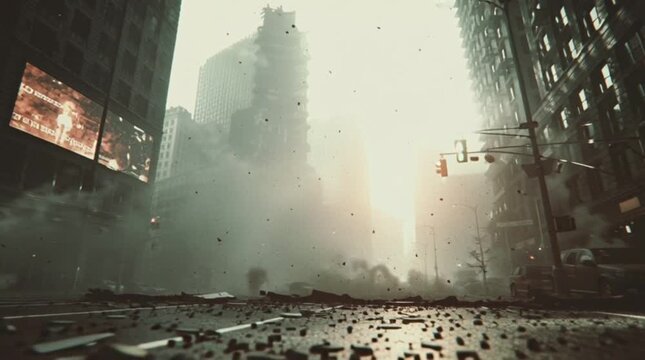 Urban Ruins Devastation Aftermath international tension