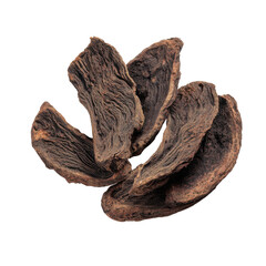 Dried Herbal Slices: A close-up shot of several slices of dried herbs, arranged for display, showcasing texture and detail, revealing the essence of natural remedy.