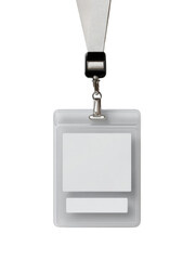 Badge of Access: A close-up view of an ID badge, essential for security and identification.