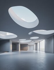 Modern Interior Space with Unique Skylight Design and Natural Light