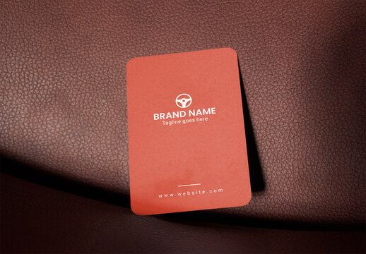 Mockup of a Simple Business Card Design