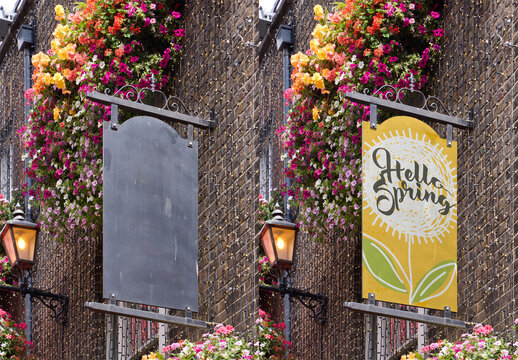 Mockup of Hanging blade sign in Dublin