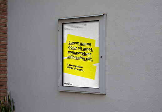 Mockup of Enclosed Bulletin Board Design