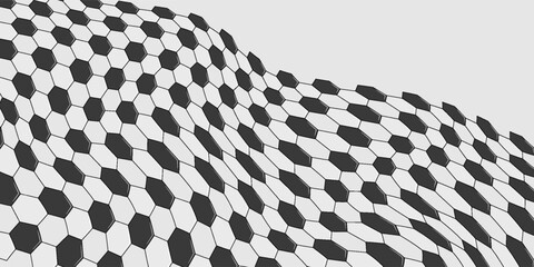 Football seamless pattern. Ball texture background. Flat style. Repeating ball pattern. Soccer ball pattern. Vector illustration.