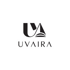 UV letter logo 