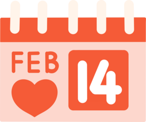 valentine day calenda
