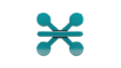 Teal Abstract Symbol