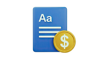 Document with Dollar Coin Icon