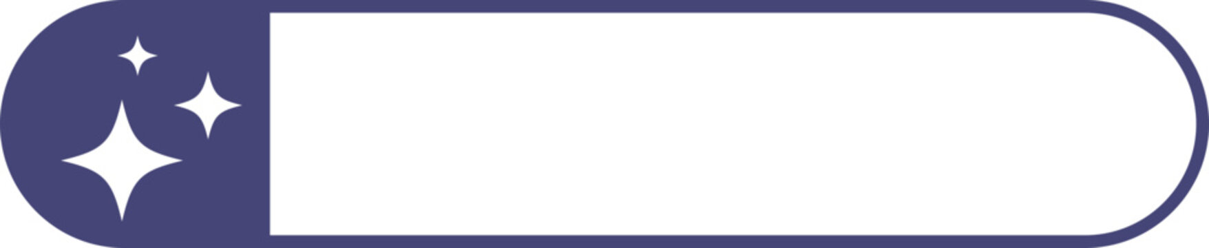 Artificial intelligence search bar with star symbols. Minimal AI assistant interface elements for smart search, generative technology and intuitive digital application design. 