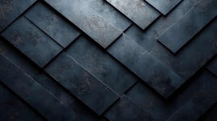 Dark Blue Textured Geometric Pattern with White Speckles Abstract Background