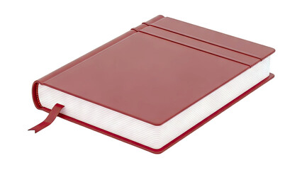 Red Hardcover Book with Ribbon Bookmark