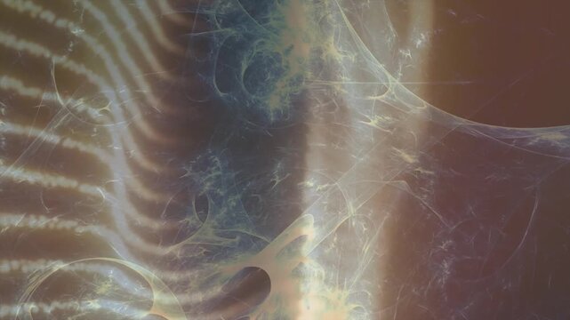 Digital abstract image with light and dark blue wisps.