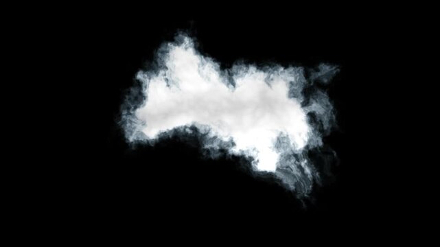 4k realistic cloud video with black background