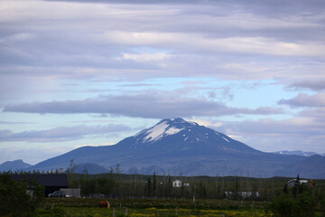 View of the volcano Hekla- Iceland  
