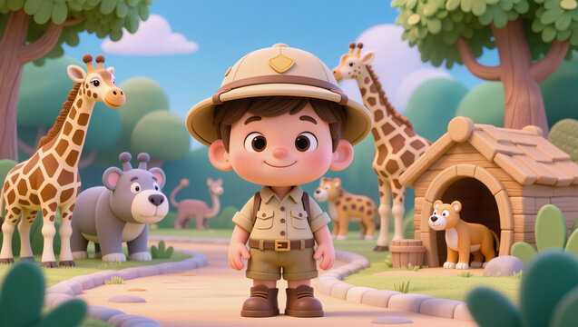 cute zookeeper