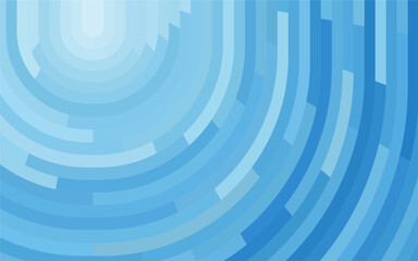Radiant blue concentric arcs background. Mosaic circular pattern for graphic design.	