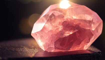 Rare Pink Diamond - A Glimpse into Earths Geological Treasures.