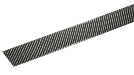 Blank carbon fiber tape strip mockup woven grid texture horizontal layout tech aesthetic isolated on white background