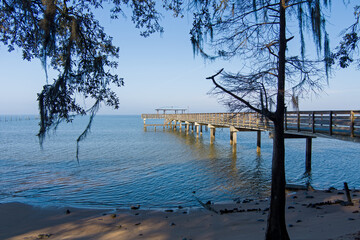Aerial view of Daphne, Alabama in January