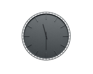 A Modern Dark Gray Wall Clock Eleven Thirty 11 30 Minimalist For Modern Interiors 3D Illustration