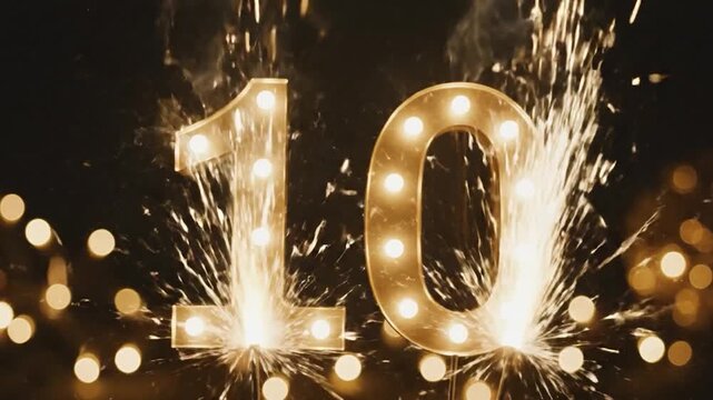 Celebrate Ten Years with Sparkling Fireworks