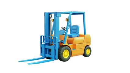 Cartoon Forklift Truck