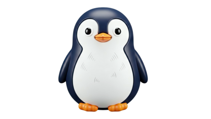 3D Rendered Cartoon Penguin