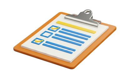 Clipboard with checklist and checkmarks