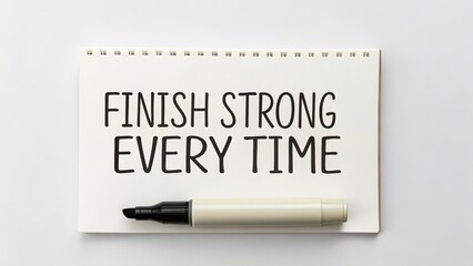 Clean Flat Lay with Marker and Quote: Gigapixel Standard v2 4x