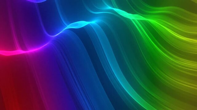 Abstract Colorful Wavy Lines Background for Creative Designs.