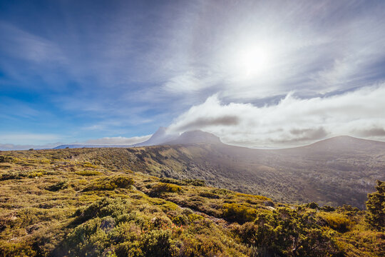 Views of Cradle Mountain from Lake Rodway Track near the junction of the Overland Track
