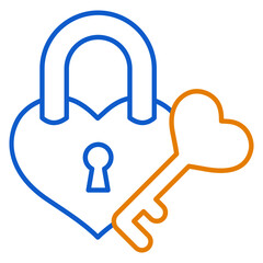 Heart Lock Icon