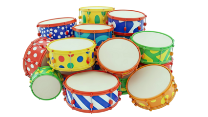 Colorful Drum Set