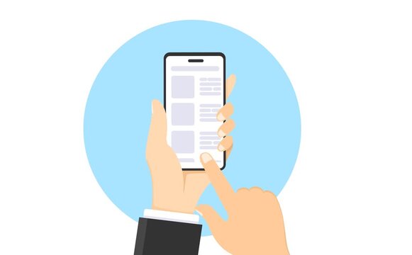 4K animation of a hand holding a smartphone displaying a shopping app with a Shop Now button.