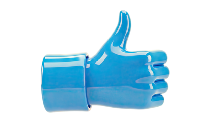 Blue Thumbs Up Icon
