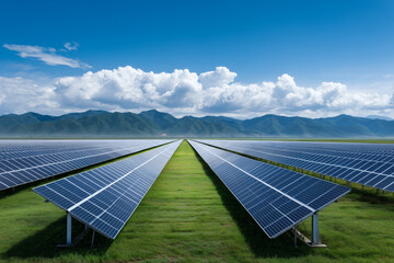 Outdoor solar power plant