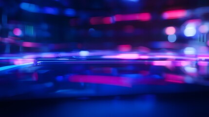 Futuristic digital landscape glows with neon energy a modern innovation concept stock photo