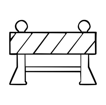  Cartoon Icon Construction Temporary Fencing Simple Digital Design