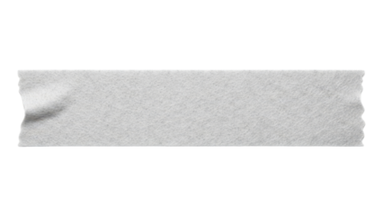 Blank felt tape strip mockup fuzzy fabric texture horizontal layout soft surface isolated on white background
