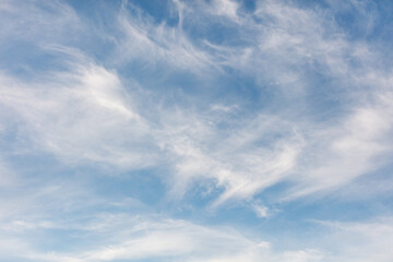 The sky is blue and cloudy