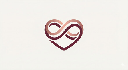 Abstract infinity-style symbol representing endless connection