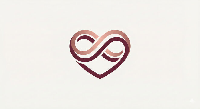 Abstract infinity-style symbol representing endless connection
