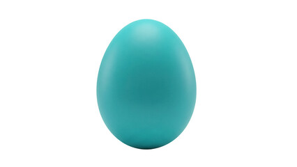 Teal blue Easter egg PNG isolated on transparent background, spring holiday decoration element for...