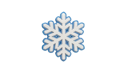 3D Snowflake Icon