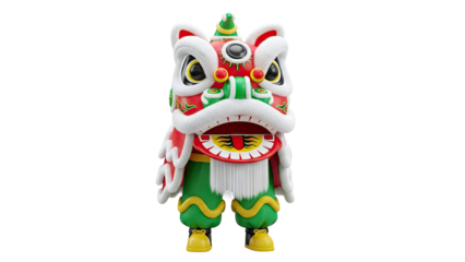 Stylized Lion Dance Costume