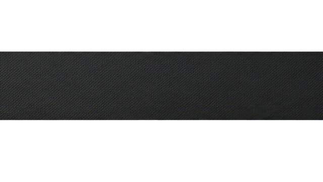 Blank gaffer tape strip mockup matte cloth texture straight layout heavy fabric grain isolated on white background