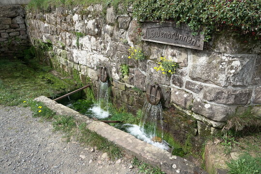 L&ouml;wenbrunnen in Bullau-Eutergrund