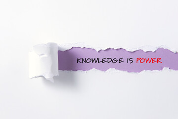 torn paper background with text