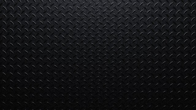 Dark Diamond Plate Metal Background 3D Render